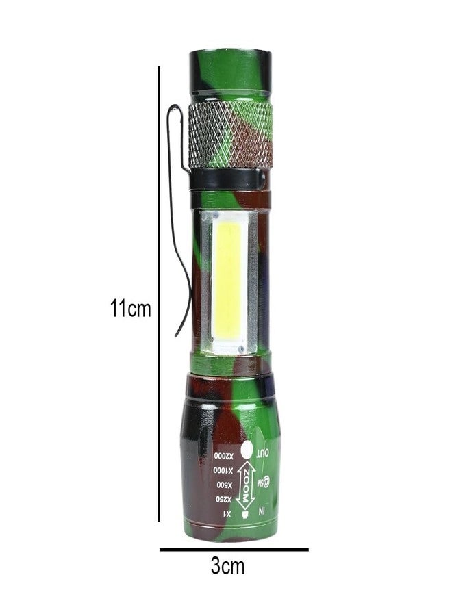ECOSKY مصباح يدوي محمول قابل لإعادة الشحن عبر منفذ USB من ECOSKY Zoom Torch مزود بثلاثة أوضاع إضاءة (متعدد الألوان، 11 سم، قابل لإعادة الشحن) - Image 3